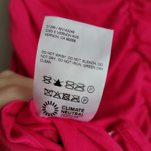 Reformation Dixon Knit Dress in Corvette size L NWT - Picture 9 of 9